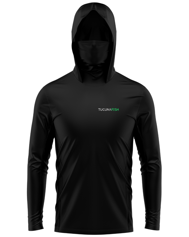 Camisa de Pesca TucunaFish Clássica com Capuz+Bandana e Proteção UV50+
