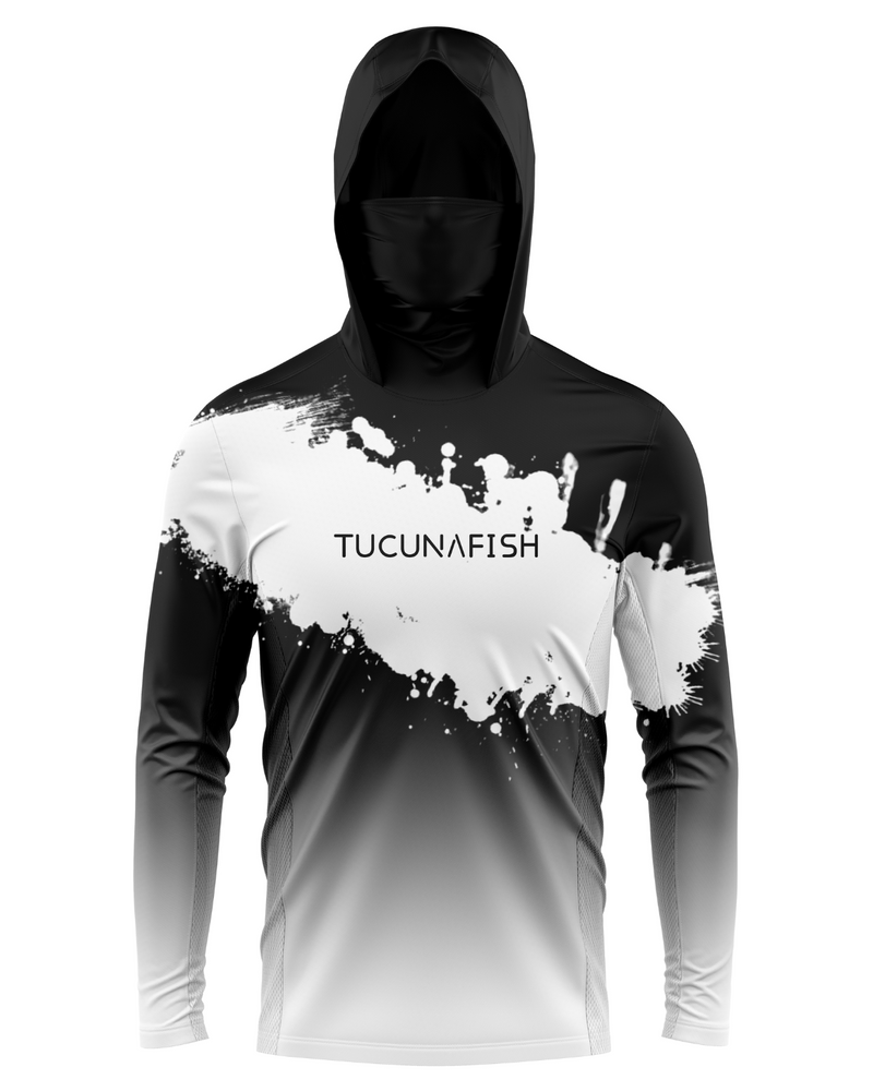 Camisa de Pesca TucunaFish Minimal Strike com Capuz+Bandana e Proteção UV50+