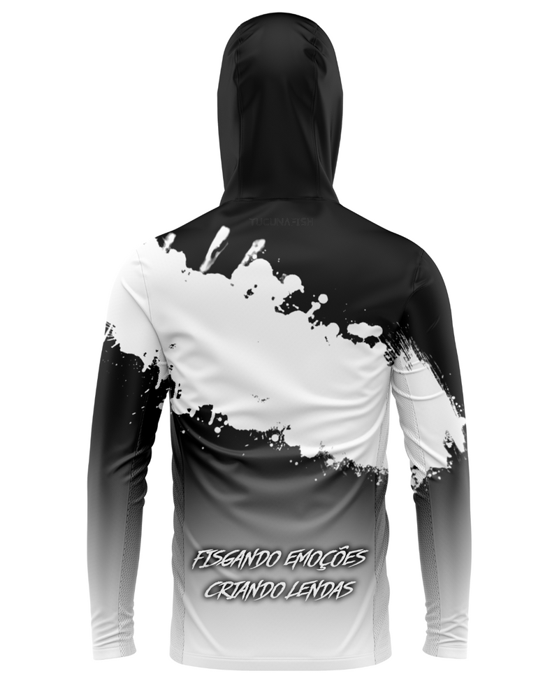 Camisa de Pesca TucunaFish Minimal Strike com Capuz+Bandana e Proteção UV50+