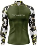 Camisa de Pesca Sniper Verde com Proteção UV50+