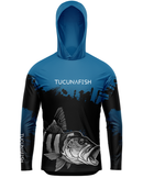 Camisa de Pesca TucunaFish Golpe Fatal com Capuz e Proteção UV50+
