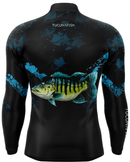 Camisa de Pesca TucunaFish Predador Azul com Proteção UV50+