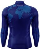 Camisa de Pesca Mundo Azul com Proteção UV50+