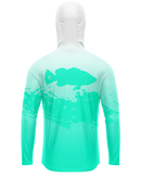 Camisa de Pesca TucunaFish Água Viva com Capuz e Proteção UV50+