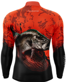 Camisa de Pesca TucunaFish Escama de Fogo com Proteção UV50+