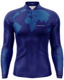 Camisa de Pesca Mundo Azul com Proteção UV50+