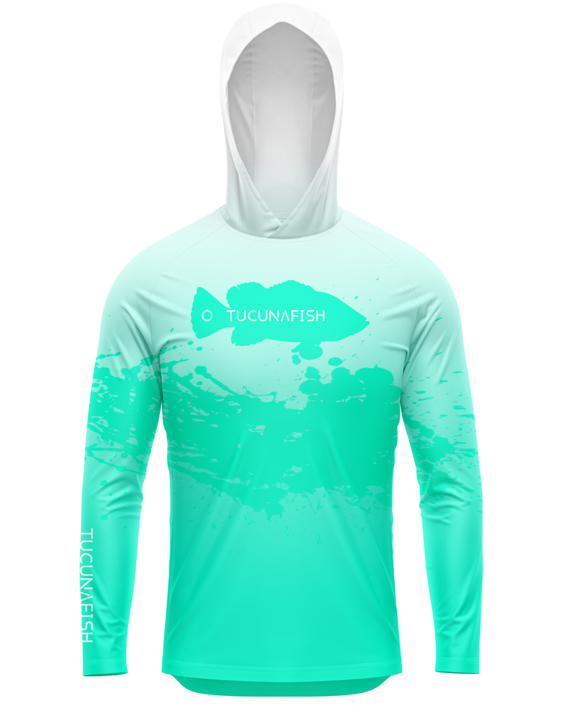 Camisa de Pesca TucunaFish Água Viva com Capuz e Proteção UV50+