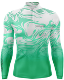 Camisa de Pesca Onda Verde com Proteção UV50+