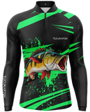 Camisa de Pesca TucunaFish Explosão Verde com Proteção UV50+