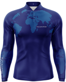 Camisa de Pesca Mundo Azul com Proteção UV50+