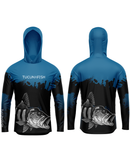 Camisa de Pesca TucunaFish Golpe Fatal com Capuz e Proteção UV50+
