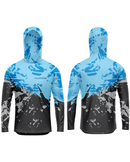 Camisa de Pesca TucunaFish Zona Gelada com Capuz e Proteção UV50+