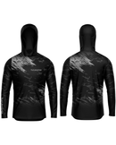 Camisa de Pesca TucunaFish Camuflagem Noturna com Capuz e Proteção UV50+