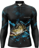 Camisa de Pesca TucunaFish Predador Azul com Proteção UV50+