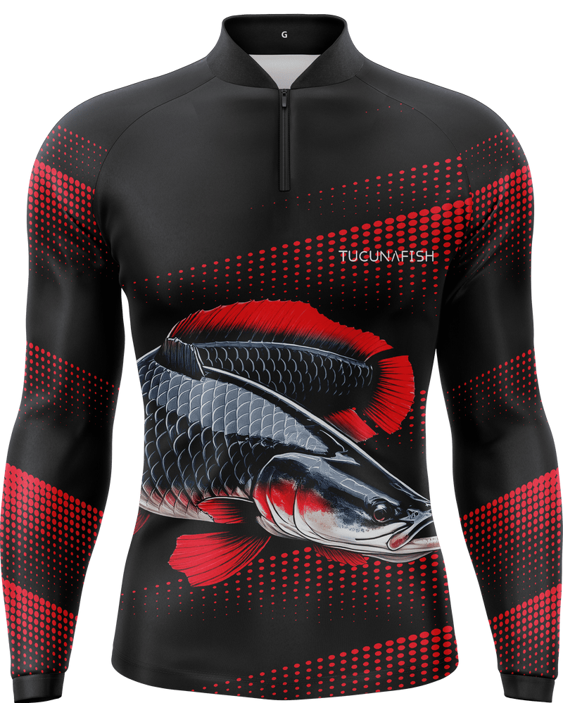 Camisa de Pesca TucunaFish Gigante da Amazônia com Proteção UV50+