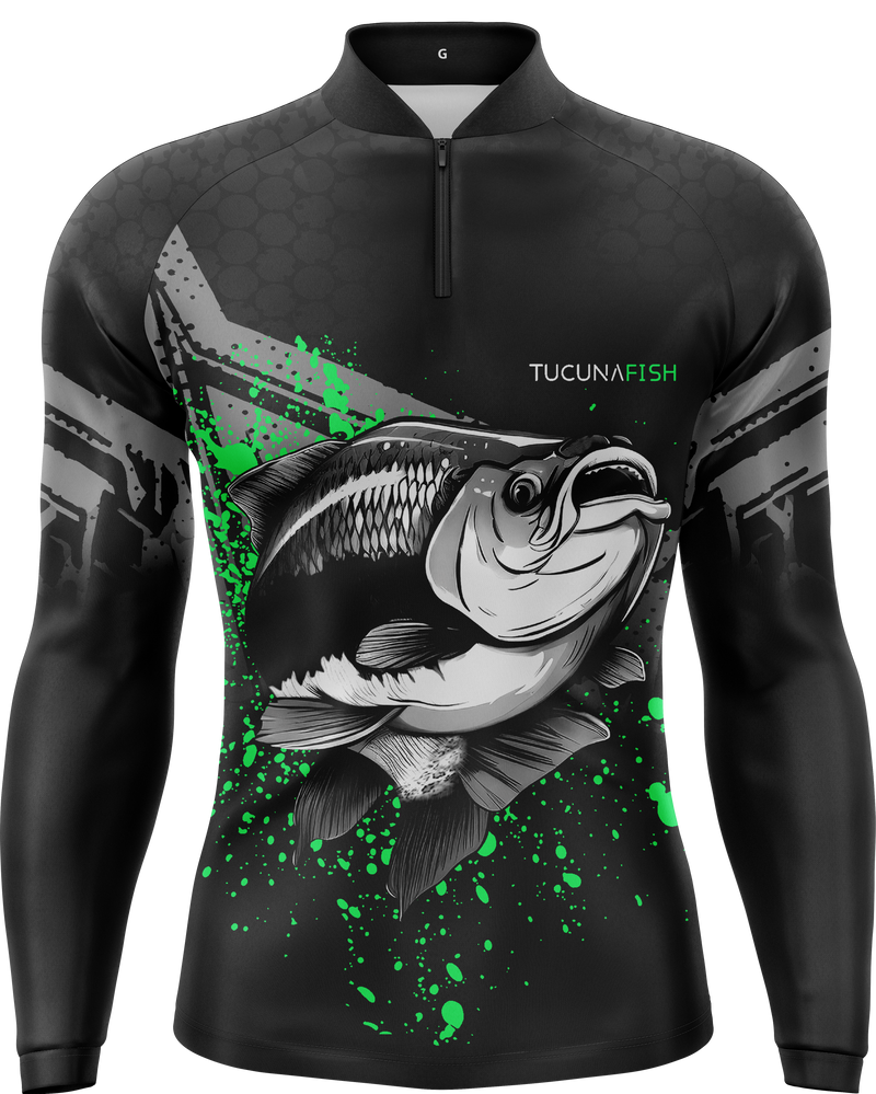 Camisa de Pesca TucunaFish Sombra Verde com Proteção UV50+