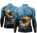 Camisa de Pesca TucunaFish Lâmina Azul com Proteção UV50+