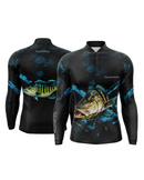 Camisa de Pesca TucunaFish Predador Azul com Proteção UV50+