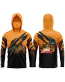 Camisa de Pesca TucunaFish Garra do Predador com Capuz+Bandana e Proteção UV50+