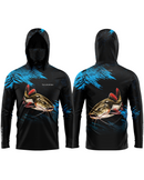 Camisa de Pesca TucunaFish Sombra do Rio com Capuz+Bandana e Proteção UV50+