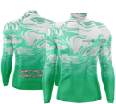 Camisa de Pesca Onda Verde com Proteção UV50+