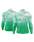 Camisa de Pesca Onda Verde com Proteção UV50+