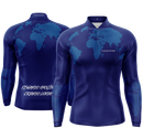 Camisa de Pesca Mundo Azul com Proteção UV50+