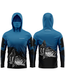 Camisa de Pesca TucunaFish Golpe Fatal com Capuz+Bandana e Proteção UV50+