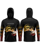 Camisa de Pesca TucunaFish Olho do Predador com Capuz+Bandana e Proteção UV50+