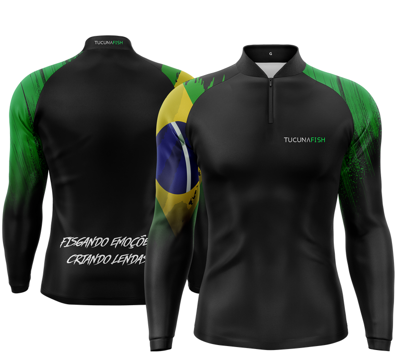 Camisa de Pesca TucunaFish Brasil com Proteção UV50+