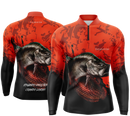 Camisa de Pesca TucunaFish Escama de Fogo com Proteção UV50+