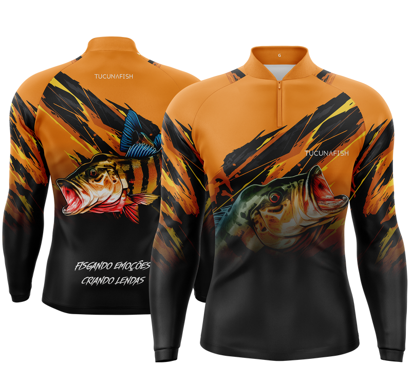 Camisa de Pesca TucunaFish Garra do Predador com Proteção UV50+