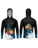 Camisa de Pesca TucunaFish Ataque Tucuna com Capuz e Proteção UV50+
