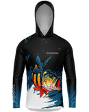 Camisa de Pesca TucunaFish Ataque Tucuna com Capuz e Proteção UV50+