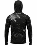 Camisa de Pesca TucunaFish Camuflagem Noturna com Capuz+Bandana e Proteção UV50+