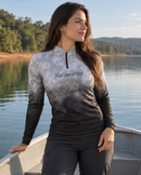 Camisa de Pesca Feminina Black Ice com Proteção UV50+